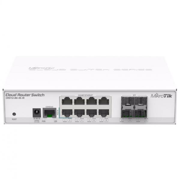 Quality MikroTik CRS112-8G-4S-IN 1.6Gbps 4SFP Router Gigabit Routing Switch for sale