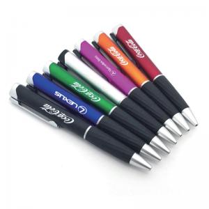Personalized Plastic 0.7 Mm Ballpoint Pen Black Ink Advertising Curve