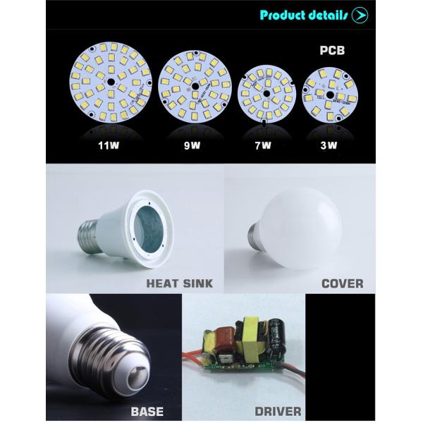 SMD5630 dimmable led bulbs 7w e27 LED bulb light