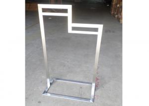  Brushed Stainless Steel Two Stage Style Garment Display Stand Manufactures