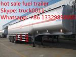 brand new carbon steel 55000L fuel trailer for sale, factory sale best price CLW