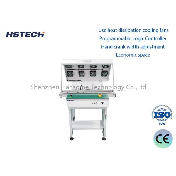 Quality ESD Flat Belt LED button control,PCB Handling Conveyor with SMEMA for sale