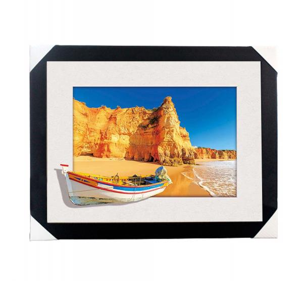 Eco-friendly 30x40CM 5D Lenticular Printing Services With PS Black Frame For Home / Hotel