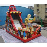 China Commercial Inflatable Dry Slide Red Inflatable Slip Slide Adult Inflatable Slide for sale