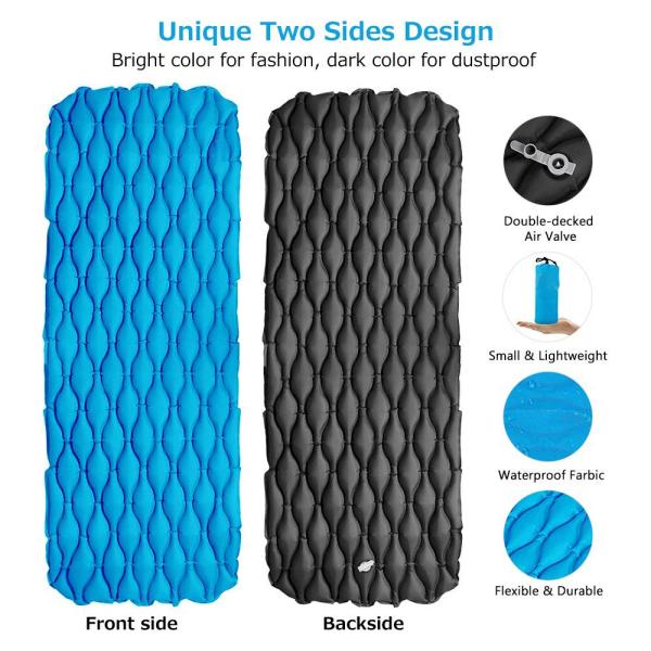Inflatable Sleeping Pad Best for Camping Compact Size Inflatable Air Mat For Backpacking Hiking Or Camping (HT1606)