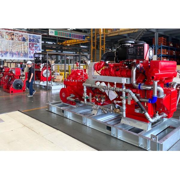 Fire Fighting Pump Set Use Diesel Engine Driver , Ul Fire Pump NFPA20 Standard
