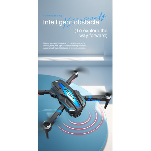 Beginner Drones Three-axis Flow Positioning Brushless Mini Foldable Drone with Infrared Obstacle Avoidance and 4k Camera