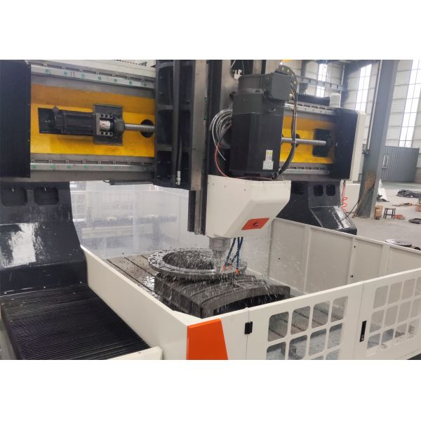 1000mm Gantry Height Dual Head CNC Plate Milling TappingMachine And Workpiece Size 3500x3500mm