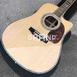 Factory customization Solid Spruce Top D45c Cutaway Electric Acoustic Guitar