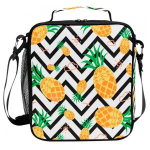  Lightweight Pineapple Kids Insulated Lunch Box With Zipper Closure Manufactures