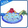 Super Fun Inflatable Water Park , Amusement Park Games Equipment for sale