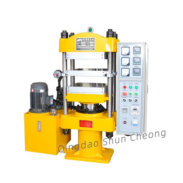 Flat vulcanizing machine front view