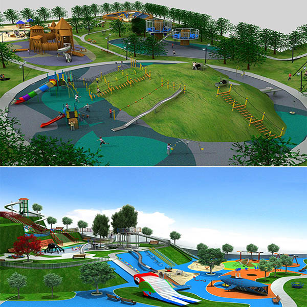 Outdoor Plastic Swing And Slide Set Multifunction Eco Friendly