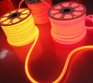 China 24v orange led neon flexible tube soft 360 led neo neon flex strip waterproof outdoor rope 2835 smd on sale