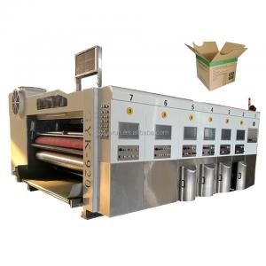 China 3ply Cardboard Corrugated Carton Flexo Printing Machine With ±0.1mm Printing Accuracy on sale