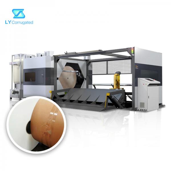 Quality PLC Cardboard Box Cutting Machine , 60Hz Roll Paper Slitting Machine for sale
