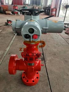  API 6A Electrical Choke Valves For Wellhead Flow Control Service 10000 Psi Manufactures