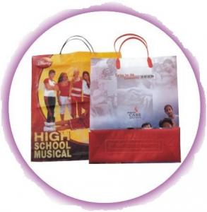  Side Gusset Bag Custom Plastic Shopping Bags With Handles Manufactures