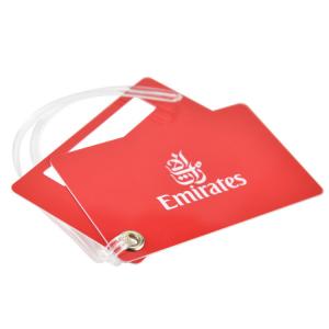 Glossy Luggage Name Tag / Custom Printed Luggage Tags With Transparent Loop Manufactures