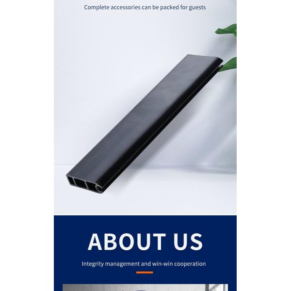 Internal Seal Strip Stopper Black Profiles PVC Extrusion Customized Plastic Extruded Trim