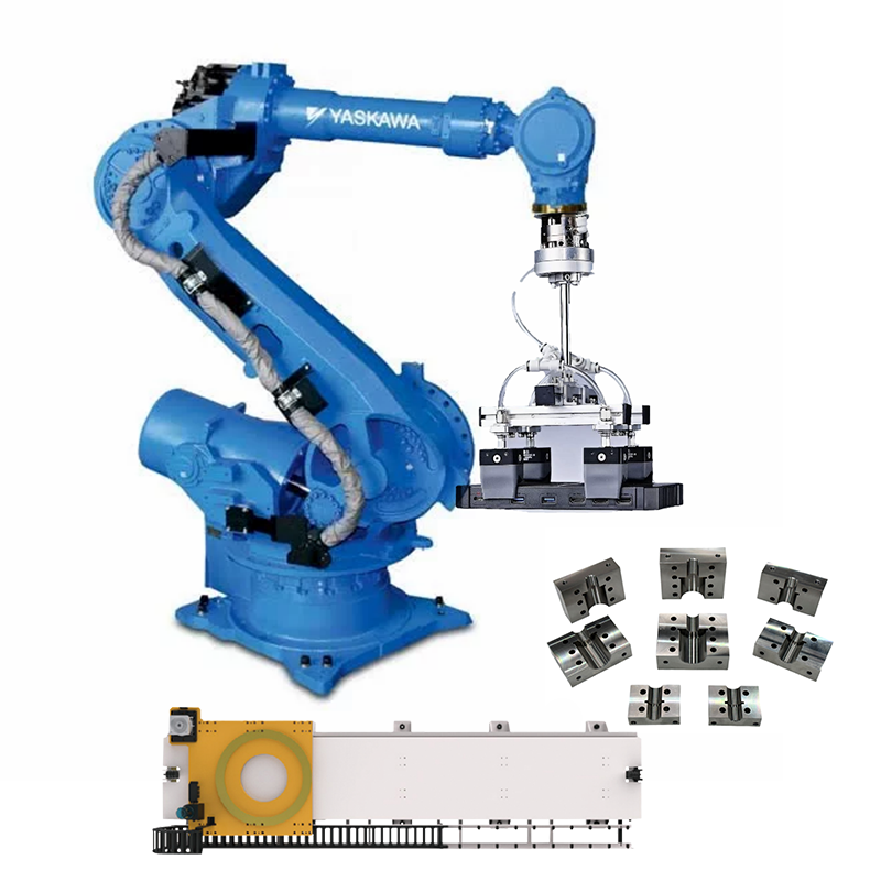 China YASKAWA GP180 6 Axis Industrial Programming Robotic Arm No Teaching Required Material Handling Removal Workstation With Gripper on sale