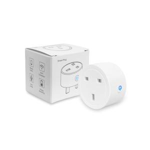 White PC ABS 16A Smart Wifi Plug Socket With CE RoHS Certification