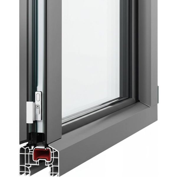 Quality Gray Casement Window Replacement Ideal for Modern Architectural Projects Enhancing Building Aesthetics and Functionality for sale