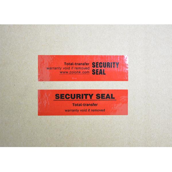 Polyester Label Paper VOID Security Labels / Void Pvc Sticker Label 25u Or 50u