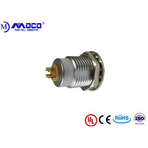 4 Pin Female Nut Fixing Push Pull Electrical Connectors For Sensors ERA 1S