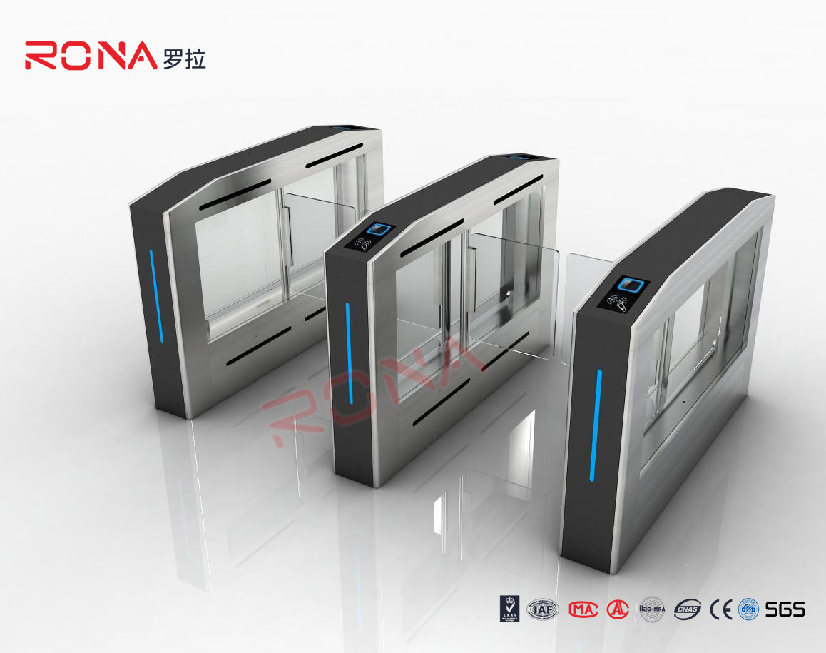  RFID Automatic Swing Barrier Gate Smart Arm Revolving Access Control Turnstile Manufactures