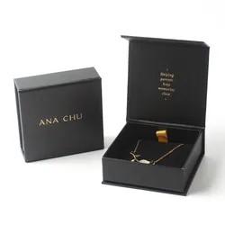  Custom Logo Jewelry Packaging Box Luxury  Necklace Bracelet Jewelry Box With Velvet Insert Manufactures