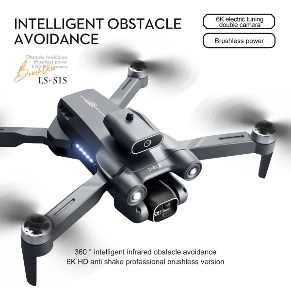New Brushless Motor Drone Mini 8K HD Camera Obstacle Avoidance S1S Mini