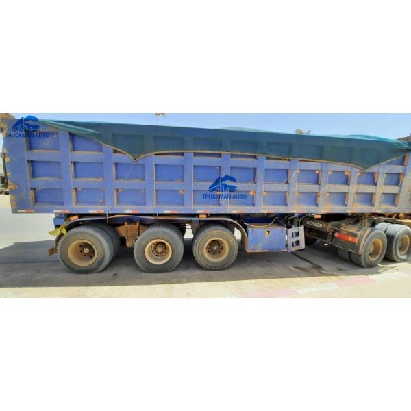 Single Point Suspension Axle 70 Tons Dump Semi Trailer