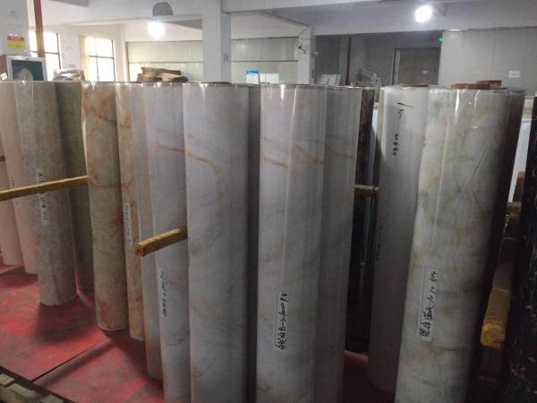 Thermal Transfer Marble Effect Vinyl Wrap PVC Ceiling Film Heat Insulation