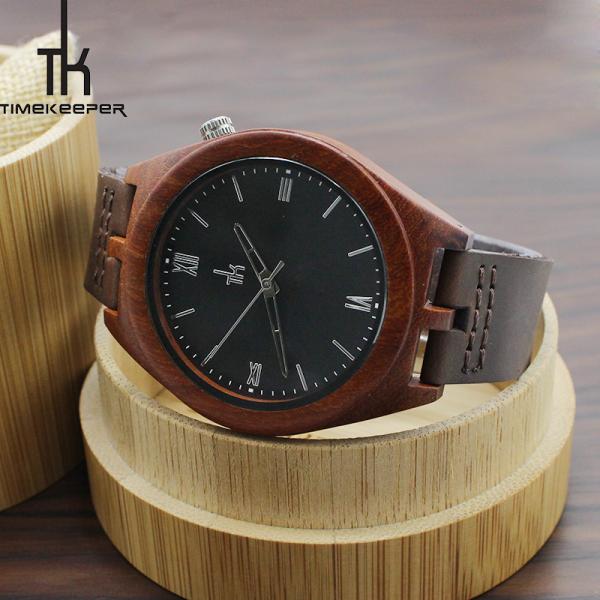cheap custom logo watches , chinese wholesale watches ,carbonized natural bamboo