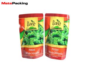  Aluminum Foil Stand Up Fresh Vegetable Plastic Packaging Bags For Green Pepper Manufactures