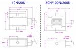 4-20mA output miniature load cell 0-5V output for plc control