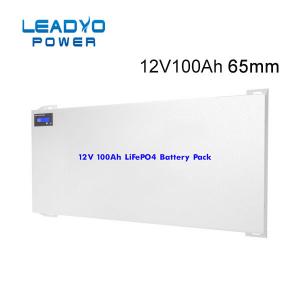China LEADYO Slimline Lithium Deep Cycle Battery 12V 100Ah Replace AGM Caravan Battery on sale