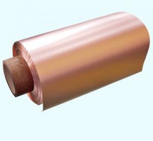  8um Thickness Thin Copper Foil Double Polished 480mm / 600mm Width 76mm ID Manufactures
