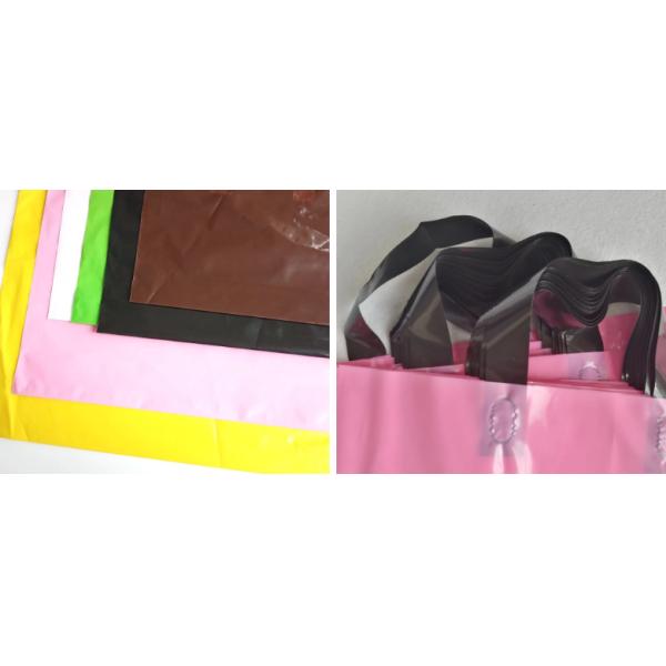 0.12mm Biodegradable Handle Plastic Bag For Shopping