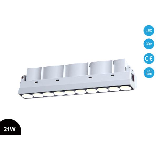 Quality 21W Rectangle LED Linear Spotlight Trimless LED Downlight WITH Aluminum Alloy for sale