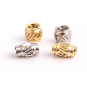 M2 M2.5 M3 M3.5 M4 M5 M6 Nickel Tin Plated Knurled Insert Nut With Shoulder