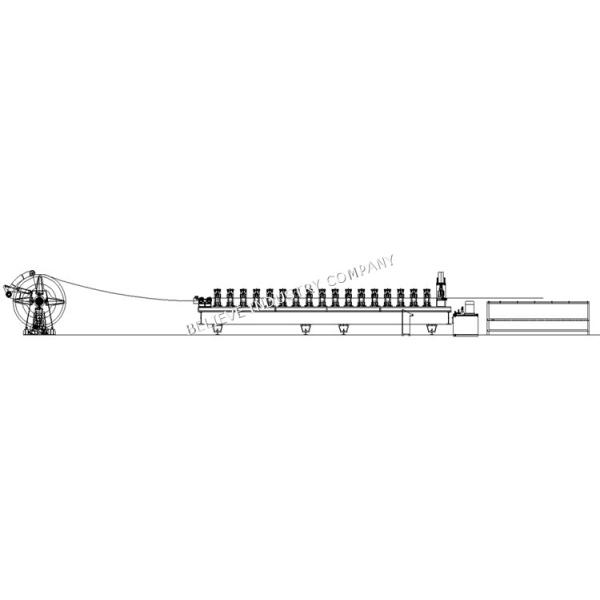 PLC Controlled Automatic Roll Former , Metal Floor Deck Roll Forming Machine