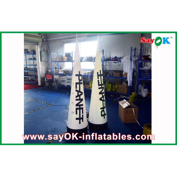 Logo Print Inflatable LED Cone Inflatable Lighting Decoration Waterproof For Advertising