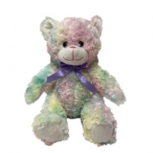 China Tie Dye 27cm 10.63in Singing Giant Valentines Day Teddy Bear Stuffed Animals on sale
