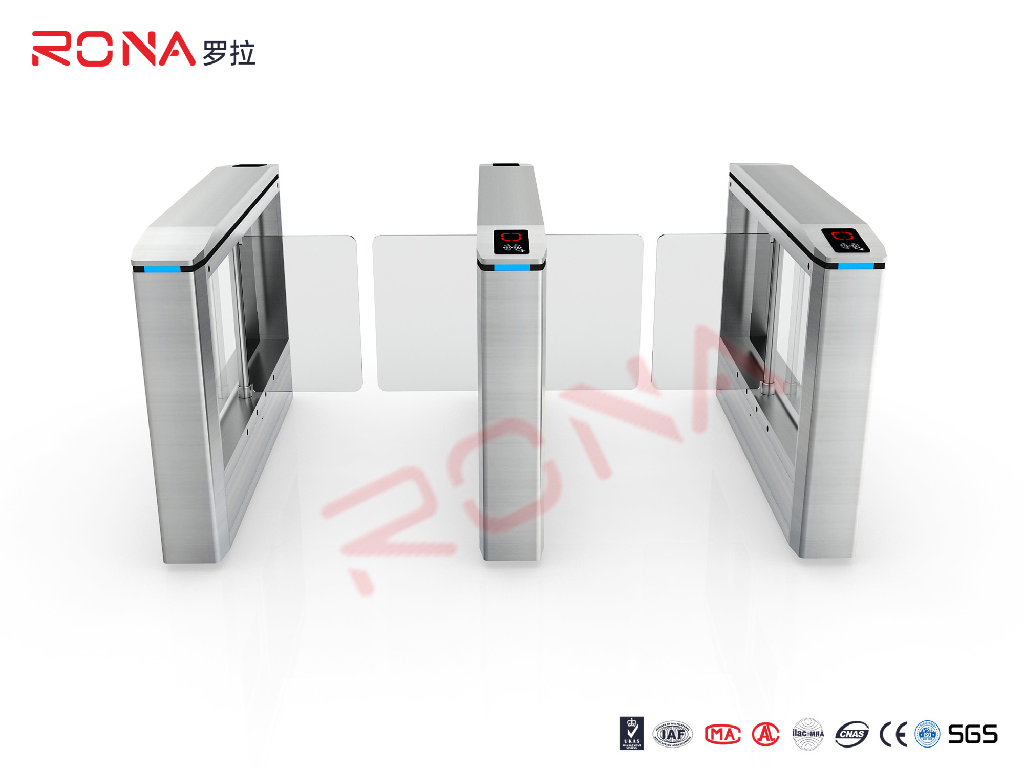 Buy cheap RFID Automatic Swing Turnstile Revolving Door Security Access Control Turnstile from wholesalers
