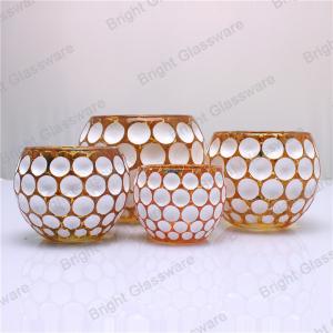 China Customized New Design Glass Mosaic Candle Holder on sale