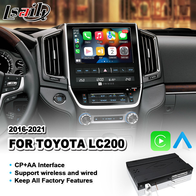 Wireless Carplay Android Auto Interface for Toyota Land Cruiser 200 VX VX-R V8 LC200 VXR 2016-2021 Manufactures