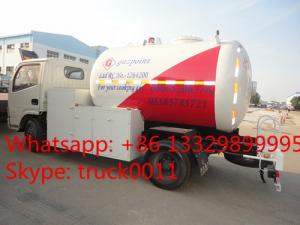  dongfeng furuika 5500L lpg gas dispenser truck for sale, hot sale propane gas dispensing truck for filling gas cylinders Manufactures