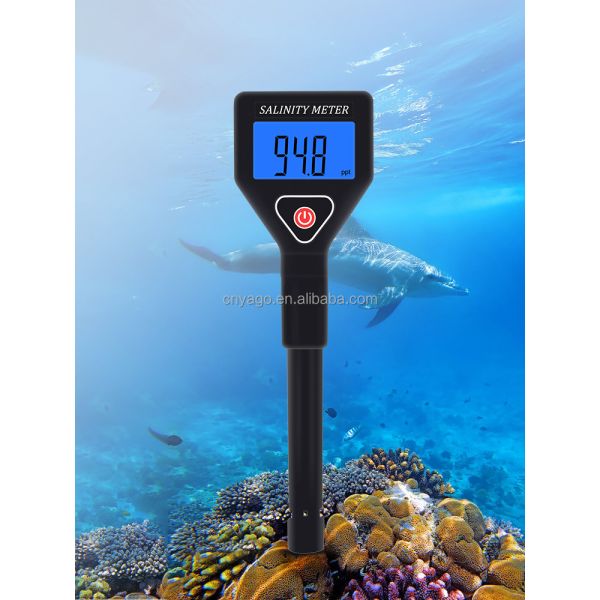 High-Precision Digital Salinity Meter with 0-199.9ppt Measuring Range for Multi-Scenario Water Testing